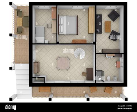 Plano De Planta Interior Plano De Planta 3d Para Inmuebles Plan De