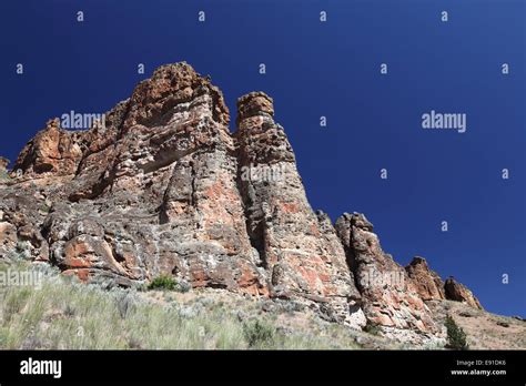 Clarno Unit The Palisades John Day Fossil Beds Stock Photo - Alamy