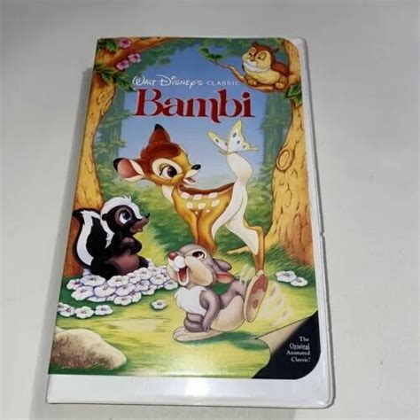 A Walt Disney S Classic Bambi Vhs Diamant Noir Dition Classique Rare