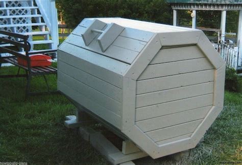 Plans How To Build A Octagon Wood Garbage Storage Recycle Box Etsy Canada