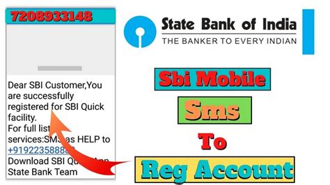 Sbi Reg Account Number Sms Sbi Bank Me Mobile Number Kaise Register