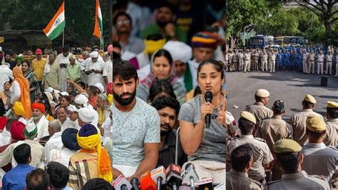 Protesting Wrestlers Take Out Candlelight March At Jantar Mantar