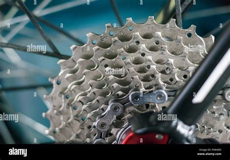 Road Bike Rear Derailleur Gears Closeup Stock Photo Alamy