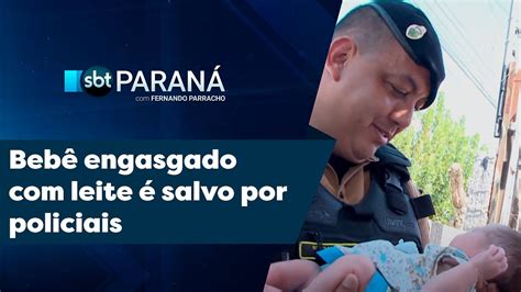 EMOCIONANTE Bebê engasgado leite é salvo por policiais em Foz