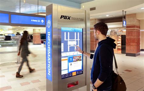 Digital Wayfinding Kiosk At Phoenix Sky Harbor International Airport By