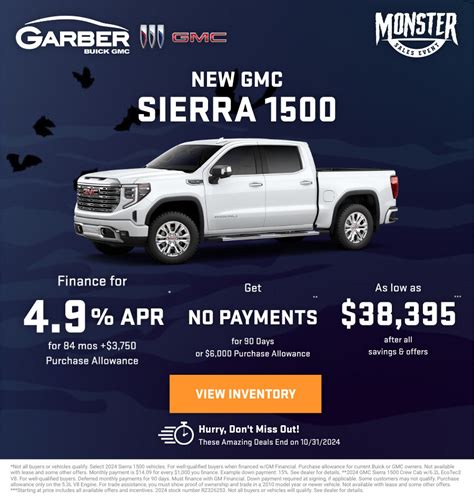 Current New Buick, GMC Specials Offers | Garber Buick GMC