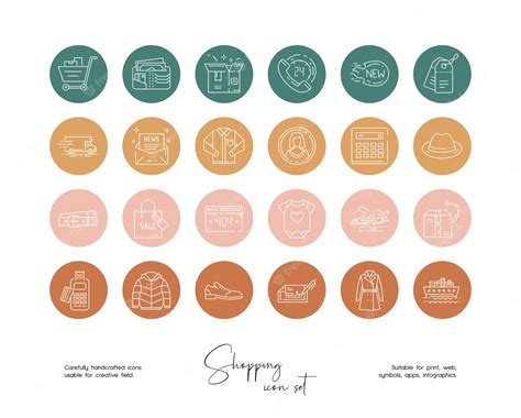 Premium Vector Set Of Hand Drawn Line Art Vector Online Shopping