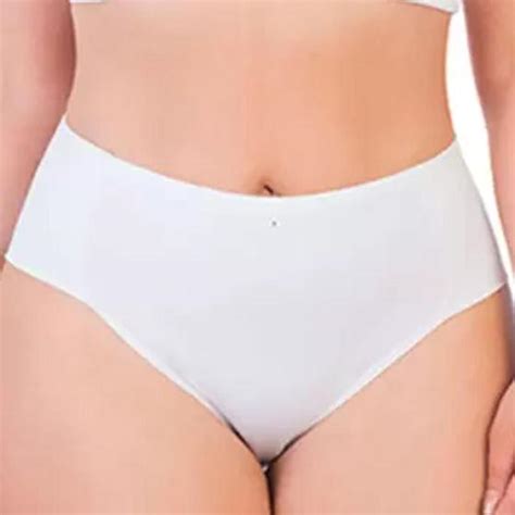 Kit Calcinhas Tanga Cintura Alta Plus Size Lisa Basica Lutestil