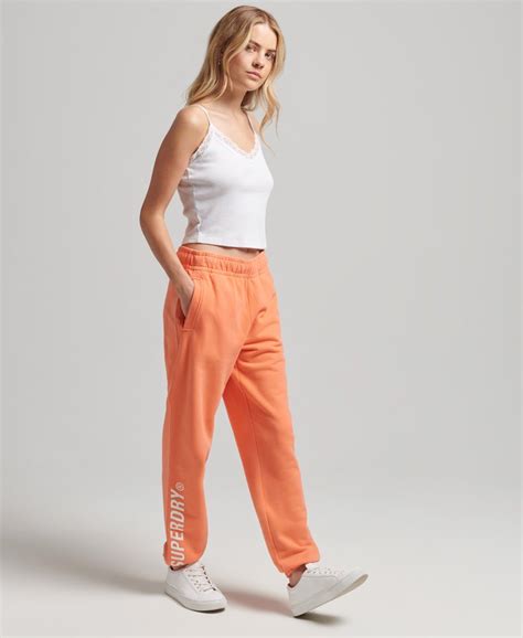 Womens Core Sport Joggers In Desert Pink Superdry Uk