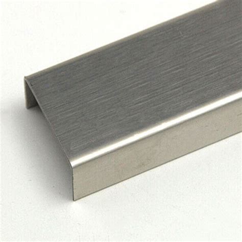 Stainless Steel Decorative Trim Square Edge Tile Trim U Shape Strip