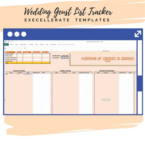 Wedding Guest List Tracker and Seating Planner - Etsy