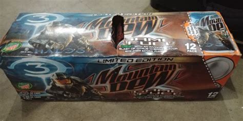 Halo 3 Mountain Dew Game Fuel Unopened pack of 12 cans, citrus cherry ...