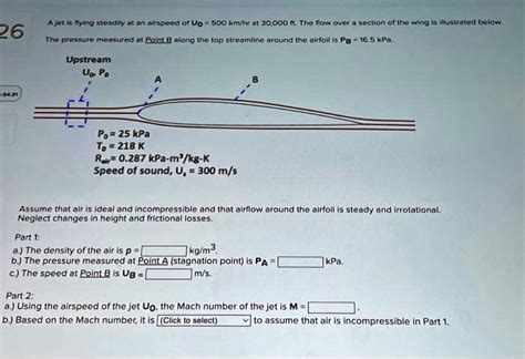 SOLVED A Jet Is Flying Steadily At An Airspeed Of Uo 500 Km Hr At