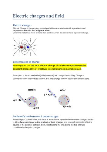 electric charge | Teaching Resources