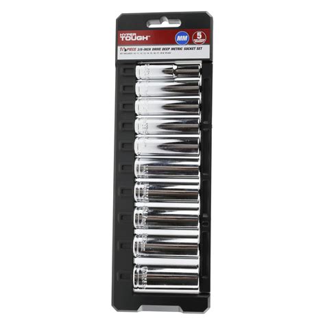 Hyper Tough 10 Piece 3/8 inch Drive Deep Metric Socket Set - Walmart.com