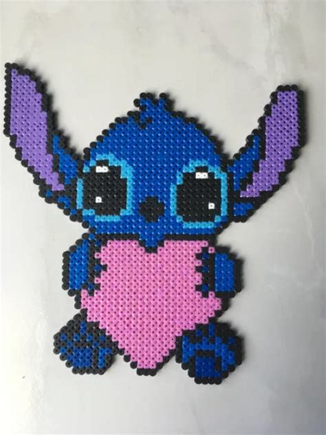 Pixel Art Perles A Repasser Stitch Avec Son Coeur Eur Picclick Fr