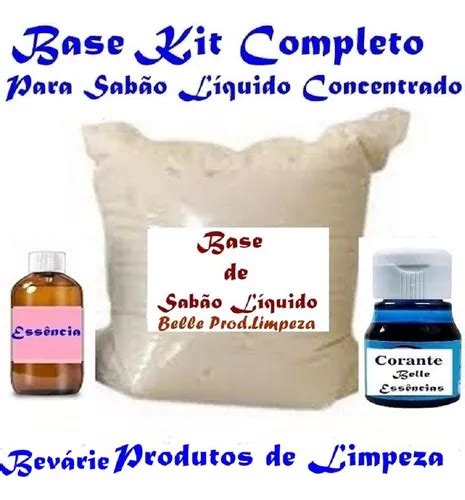 Base De Sab O L Quido Concentrado Kit Completo Faz L Parcelamento