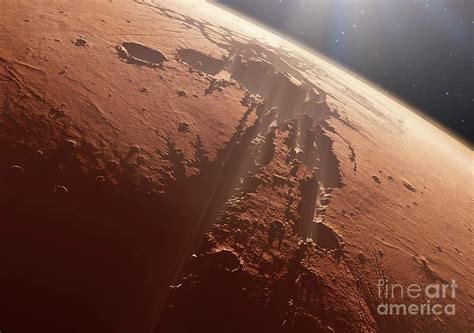 Valles Marineris Photograph By Detlev Van Ravenswaay Science Photo Library