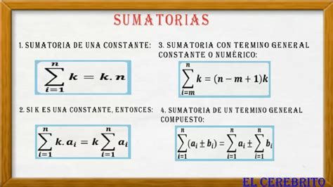 Propiedades De La Sumatoria