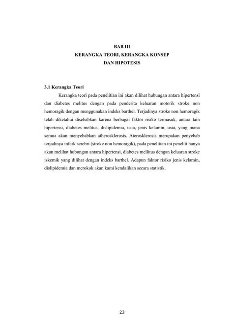 PDF BAB III KERANGKA TEORI KERANGKA KONSEP DAN HIPOTESIS Eprints