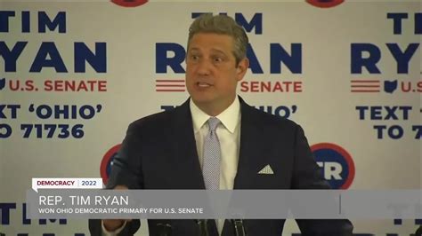 Tim Ryan Wins Ohio Democratic Primary For Senate Youtube