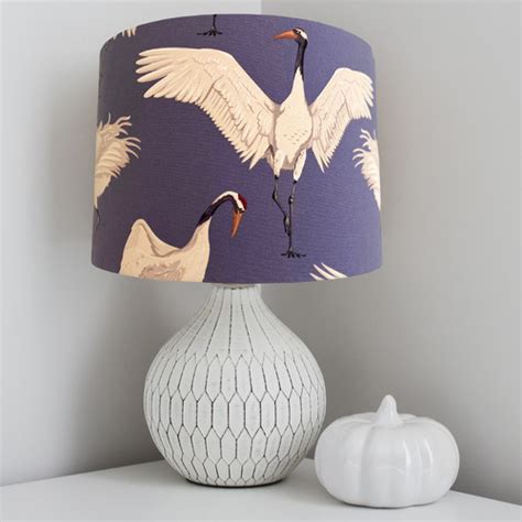 Elegant Cranes Lamp Shade Temple And Webster