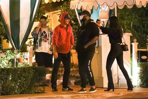 EIZA GONZALEZ and Timothee Chalamet Out for Dinner in Los Angeles 10/27 ...