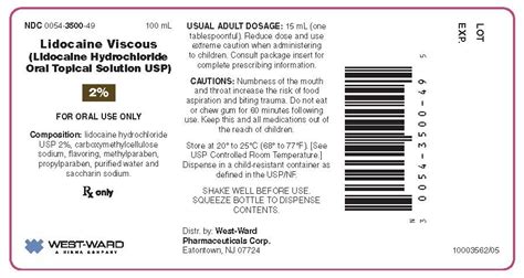 Lidocaine Topical Oral Solution Fda Prescribing Information Side