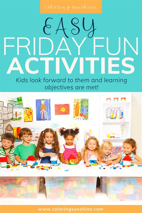 Easy Friday Fun Activities For The Classroom These Friday Fun Day