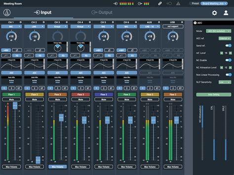 Audio Technica Mixer Gui Design Siro