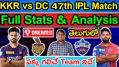 Kkr Vs Dc Dream 11 Team Telugu Kkr Vs Dc Dream 11 Prediction