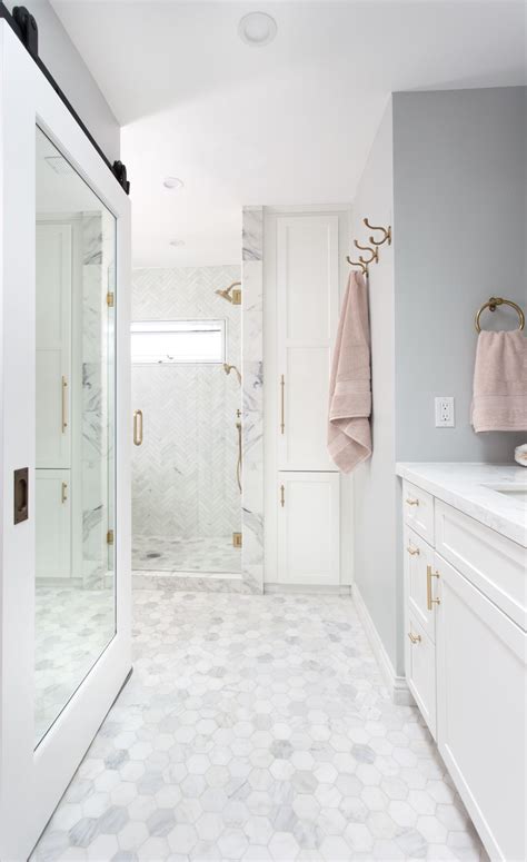 Transform Your Bathroom With A Stunning Marble Hex Tile Shower Floor