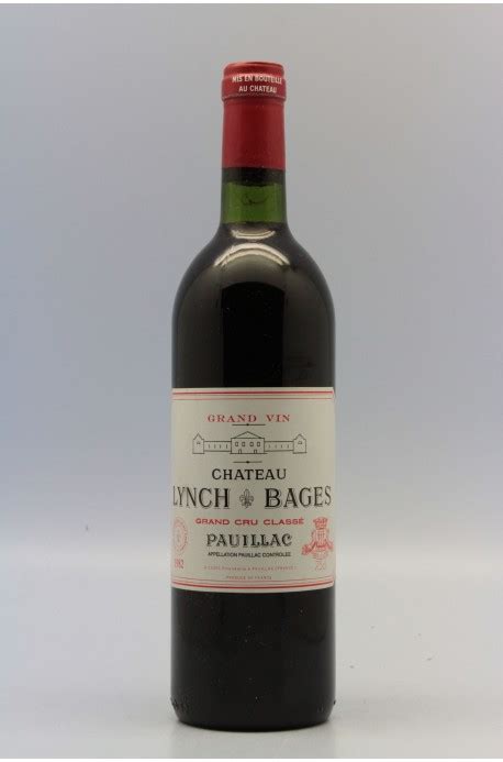 Lynch Bages 1982 VINS MILLESIMES