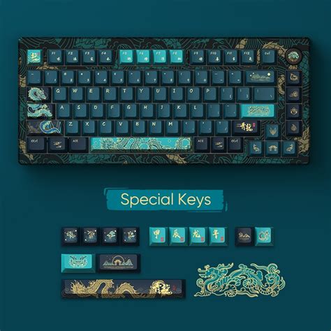 Akko Mod He Year Of Dragon Hot Swappable Wired Mechanical Keyboard With Knob Rgb Backlit