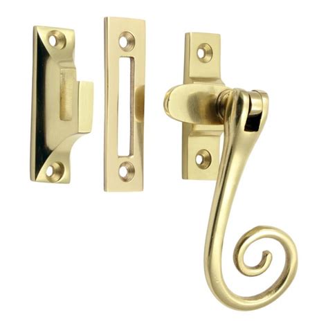 Casement Fastener Monkey Tail Polished Brass House Of Brass Ltd