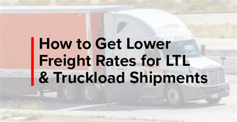 Less Than Truckload Rates What You Need For Ltl Shipping Rates