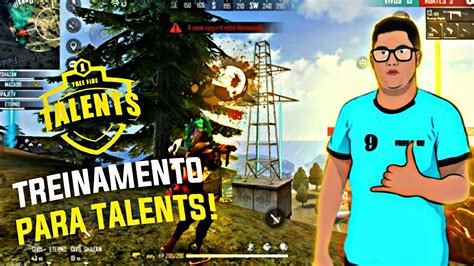 FREE FIRE AO VIVOTREINAMENTO PRA TALENTSEM BUSCA DA SENSILIVE ON