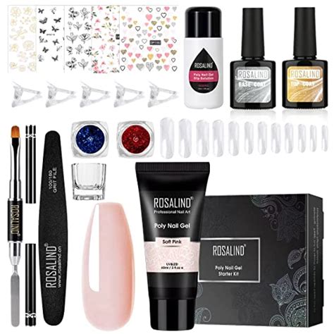 Rosalind Nagelverl Ngerung Starter Set Rosa Farben Nagelgel Ml Mit