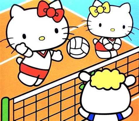 Hello Kitty Volleyball Hello Kitty Art Hello Kitty Coloring Hello