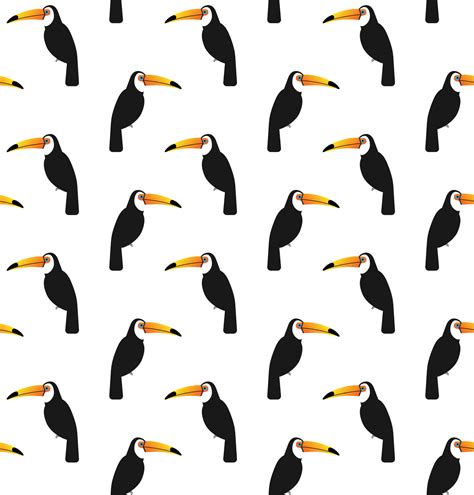 Vector seamless pattern of toucan 17484143 Vector Art at Vecteezy