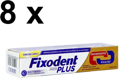 Fixodent PRO PLUS Dual Power Pate Adhésive Pâte Adhésive 8 x 40