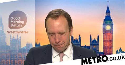 Good Morning Britain Stars Cringe Watching Back Matt Hancocks Tears