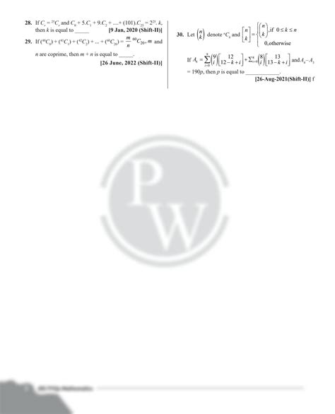 Solution Jee Pyqs Binomial Theorem Pyq Practice Sheet Physics Wallah