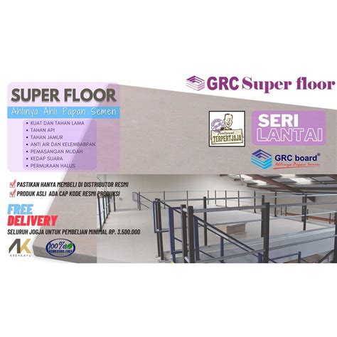 Jual GRC SUPERFLOOR SERI LANTAI GRC Board Dinding Luar Partsisi