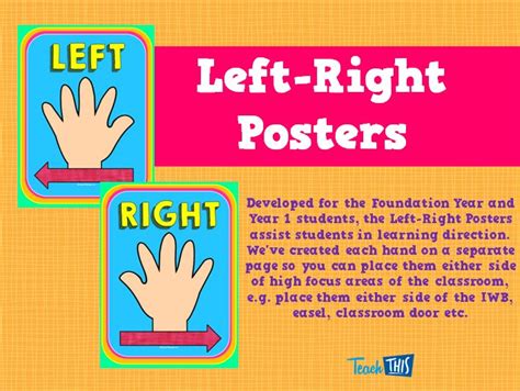 Left Right Posters Printable Classroom Displays Teacher Resources