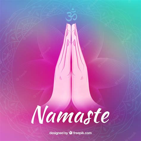 Premium Vector Namaste Gesture With Original Style