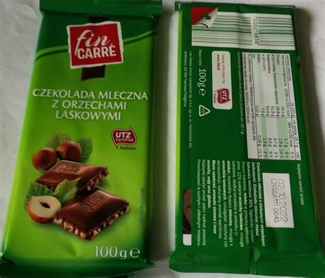 Fin Carre Czekolada Mleczna 100g Orzechy Laskowe 12567422538