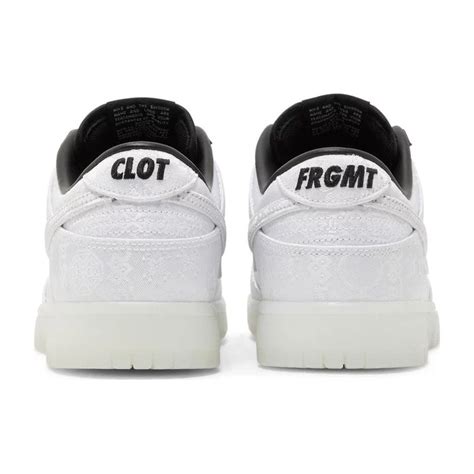 Dunk Low X Clot X Fragment Design Black And White