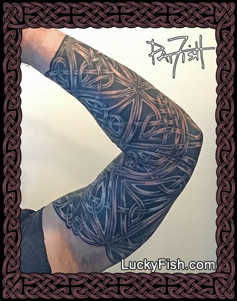 Star Sleeve Complete Arm Celtic Wrap Tattoo Design — LuckyFish, Inc ...