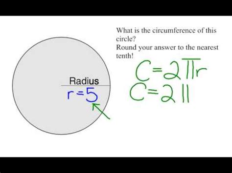 How To Calculate Circumference Given Radius YouTube